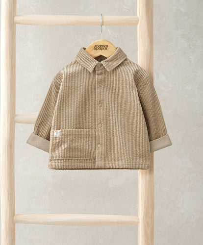 Mamas & Papas Jackets & Coats Cord Shacket - Beige