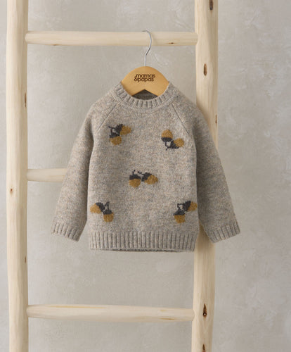 Mamas & Papas Jumpers & Knitwear Acorn Knit Jumper - Oatmeal