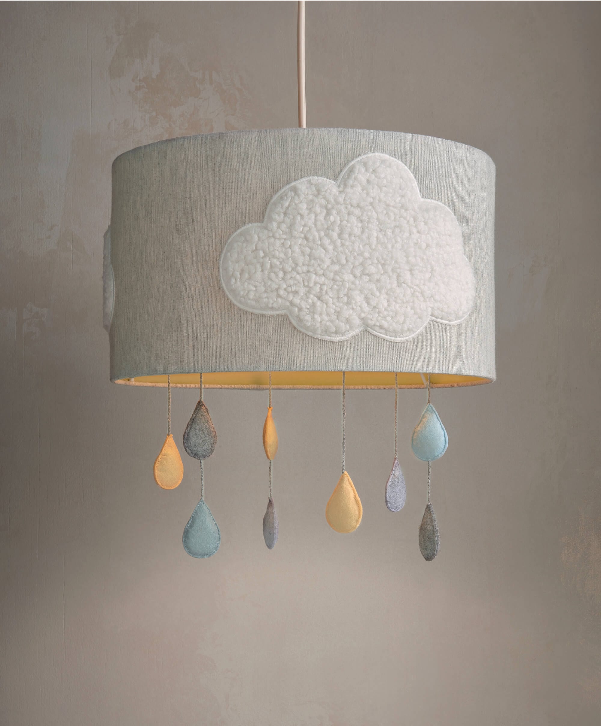 Grey and white deals lampshade