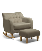 Mamas & Papas Nursing Chair Sets Hilston Cuddle Chair & Footstool Set - Mink Boucle