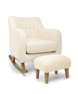 Mamas & Papas Nursing Chair Sets Hilston Nursing Chair & Footsool Set - Sandstone Textured Weave