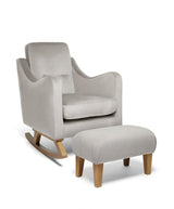 Mamas & Papas Nursing Chairs Bowdon Nursing Chair & Footstool Set - Silver Woven