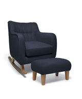 Mamas & Papas Nursing Chairs Hilston Nursing Chair & Footsool Set - Navy Woven