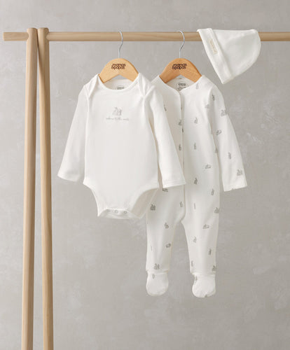 Mamas & Papas Outfits & Sets Bunny Sleepsuit Bodysuit & Hat