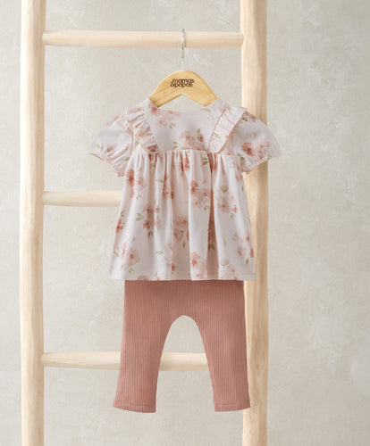 Mamas & Papas Outfits & Sets Floral T-Shirt & Leggings Set