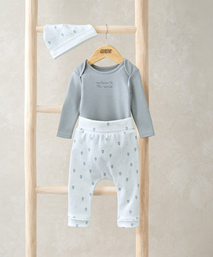 Mamas & Papas Outfits & Sets Hot Air Balloon Print Set (3 Pieces)