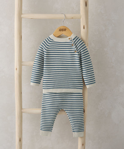 Mamas & Papas Outfits & Sets Stripe Jumper & Leggings Set - Blue