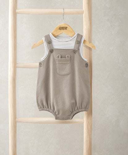 Mamas & Papas Outfits & Sets Striped Sleeveless Bodysuit & Dungaree Set (2 Pieces)