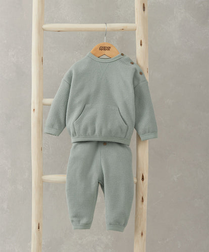 Mamas & Papas Outfits & Sets Waffle Jumper & Leggings (2 Piece) - Blue