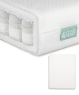 Mamas & Papas Premium Pocket Spring Cotbed Mattress & Anti-Allergy Mattress Protector Bundle