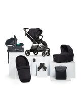 Mamas & Papas Pushchairs Flip XT³ Pushchair Complete Bundle with Cybex Aton B2 Car Seat & Base (7 Pieces) - Slated Navy