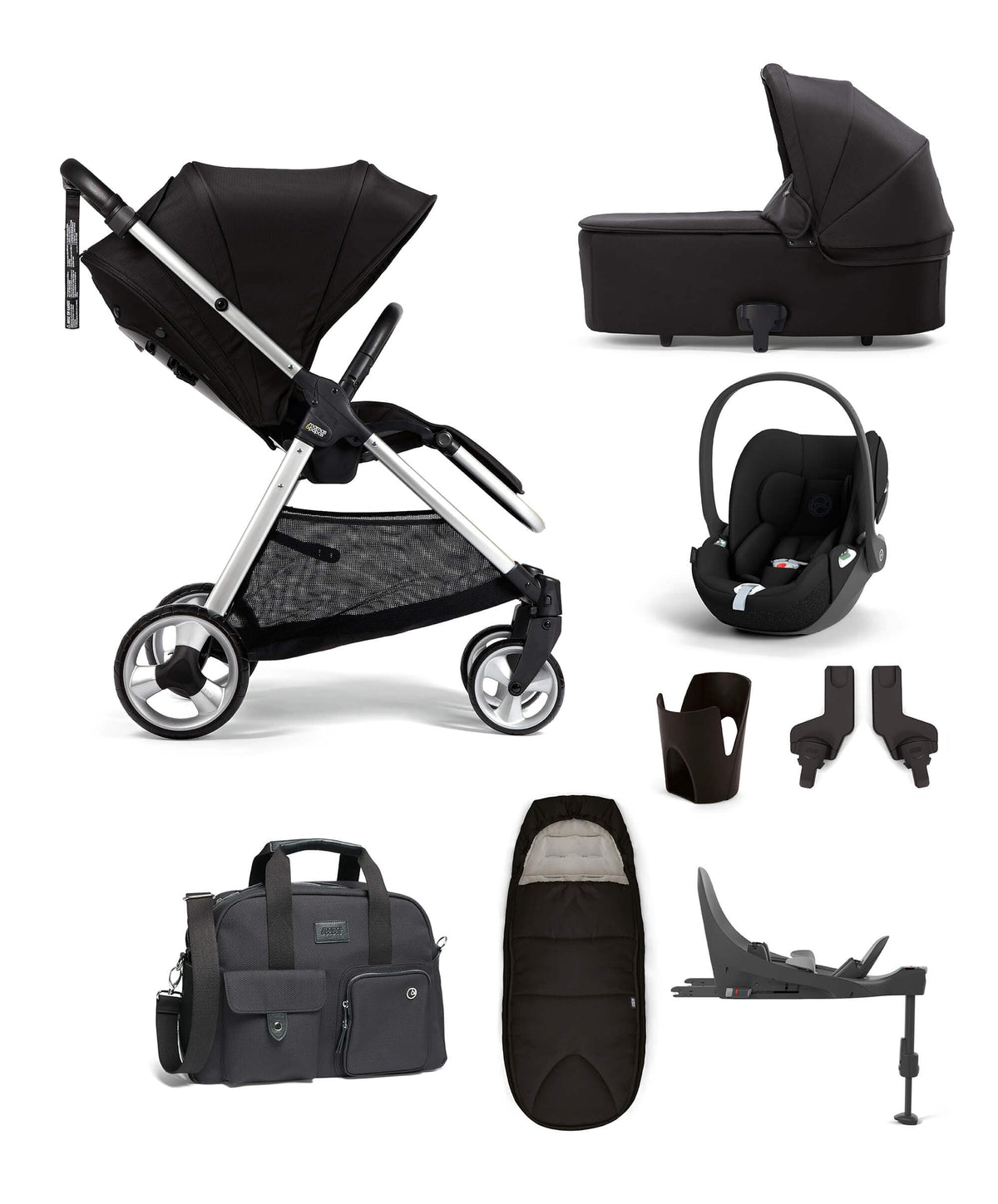 FlipXT2 8 Piece Complete Bundle with Cloud T Car Seat and Base