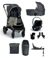 Ocarro Pushchair Complete Bundle with Cybex Cloud T Car Seat & Base (9 Pieces) – Graphite