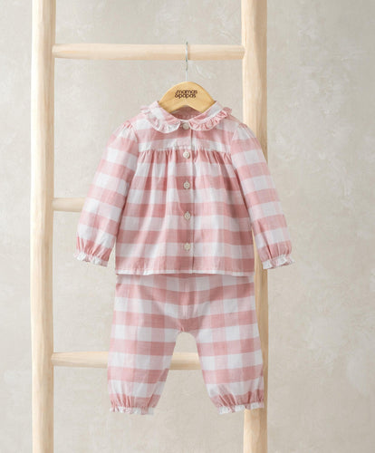 Mamas & Papas Pyjamas & Nightwear Gingham Pyjamas - Pink Checks