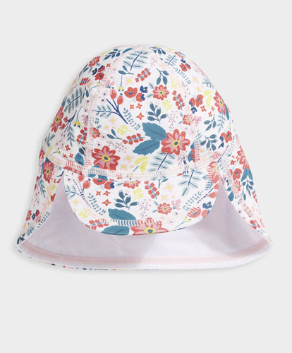 Mamas & Papas Swimwear Floral Swim Hat - Pink