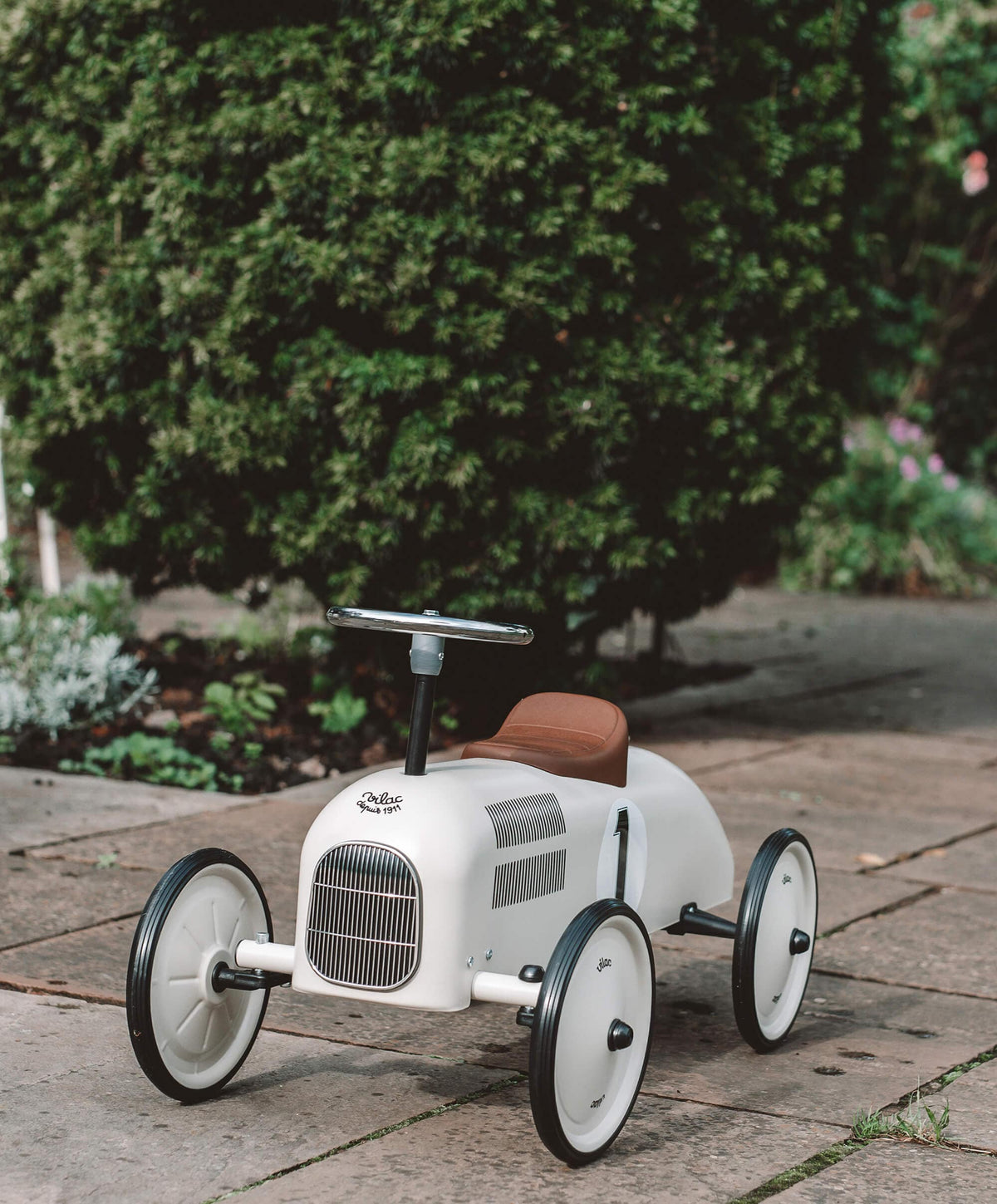 Vilac Ride On Metal Car Toy Off White Mamas Papas IE