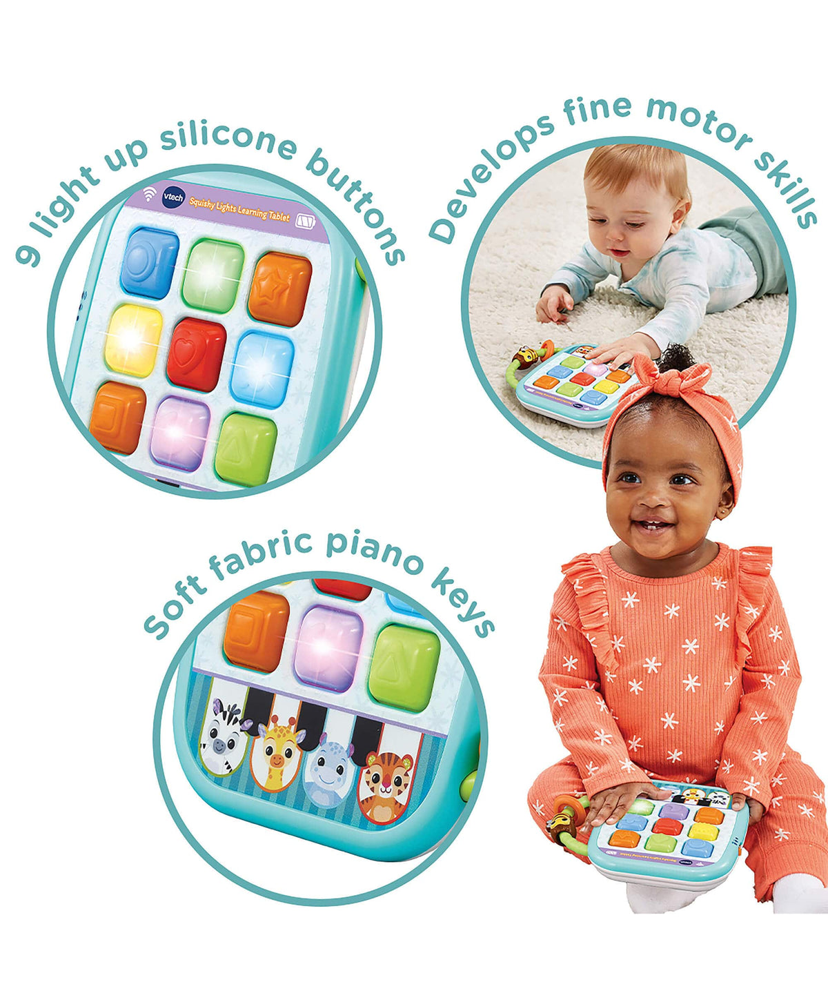 VTech Squishy Lights Learning Tablet – Mamas & Papas IE