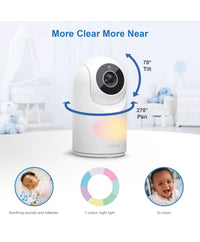 VTech VM3263 2.8 Video Baby Monitor with Night Light in White – Mamas &  Papas UK