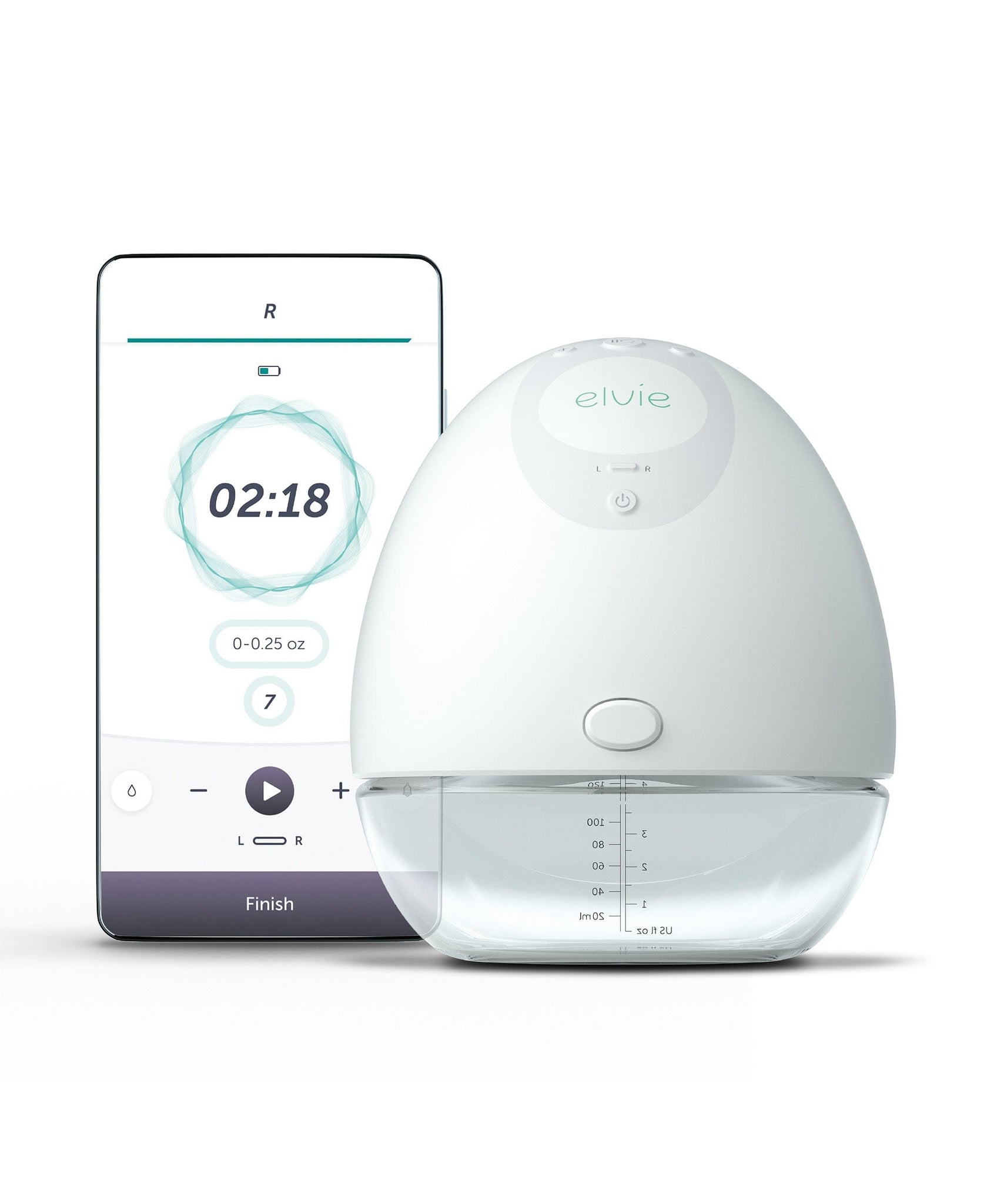 Buy Elvie Curve Manual, In-Bra Silicone Breast Pump from the Laura