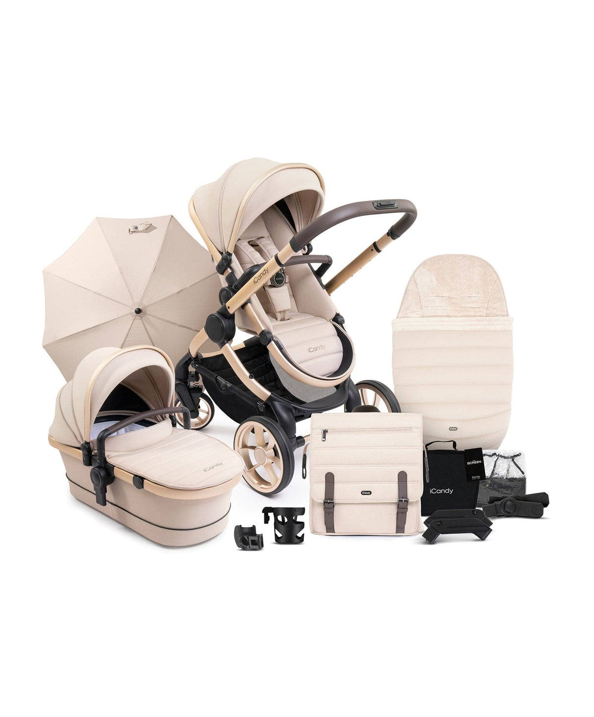 iCandy Peach 7 Complete Pushchair Bundle Biscotti Mamas Papas IE