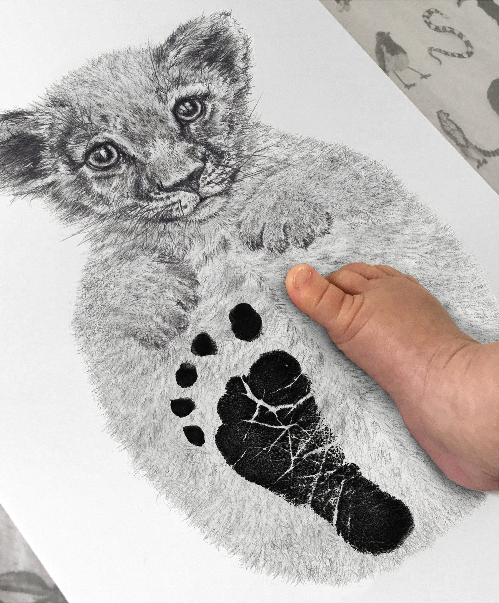 Footprint Drawing by Aloysius Patrimonio