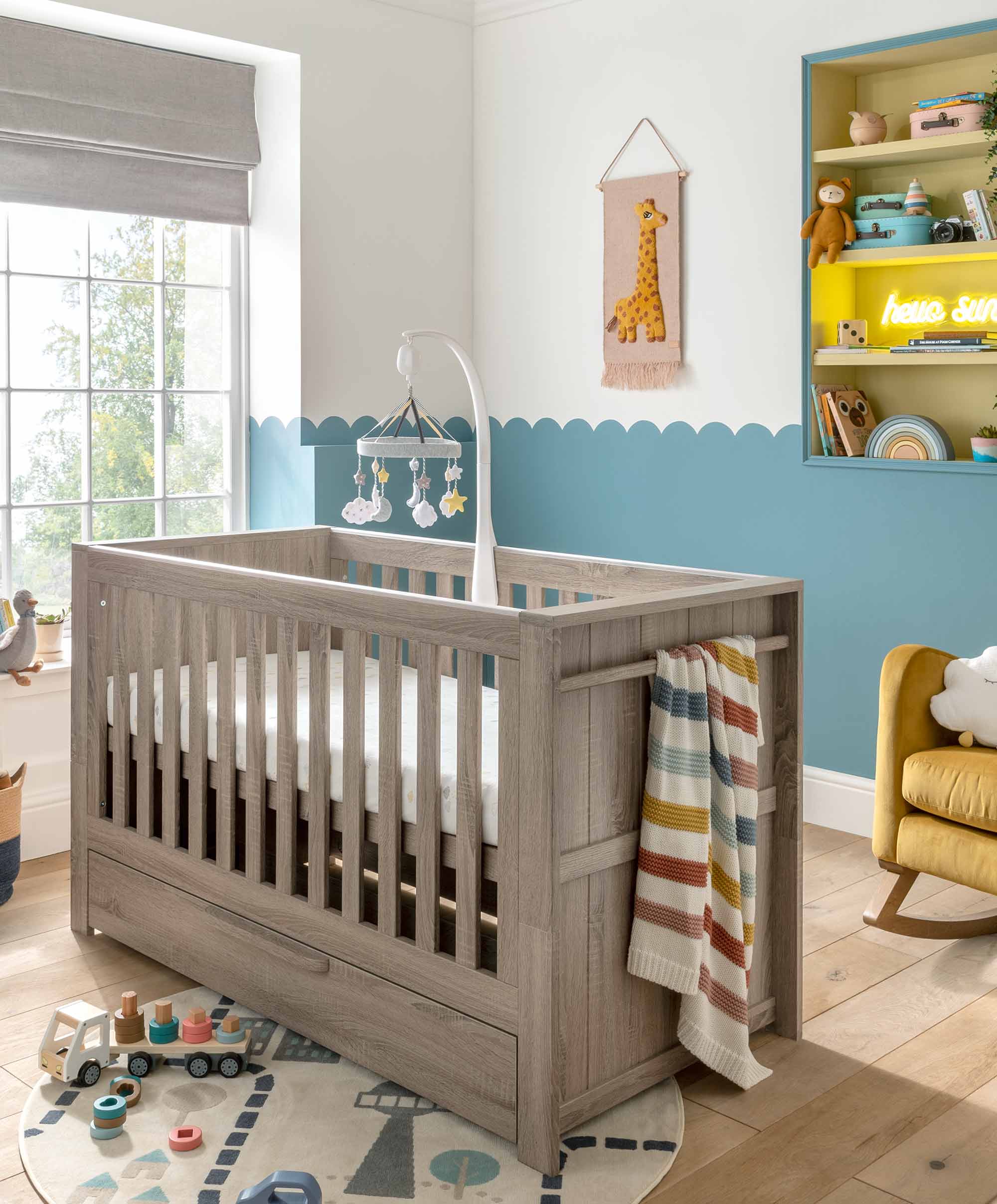 Mamas and papas store grey nursery furniture