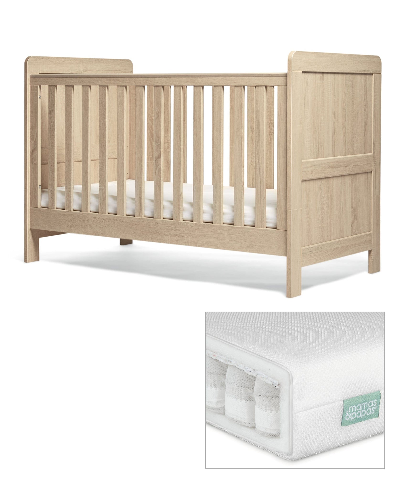 Oak cot sales