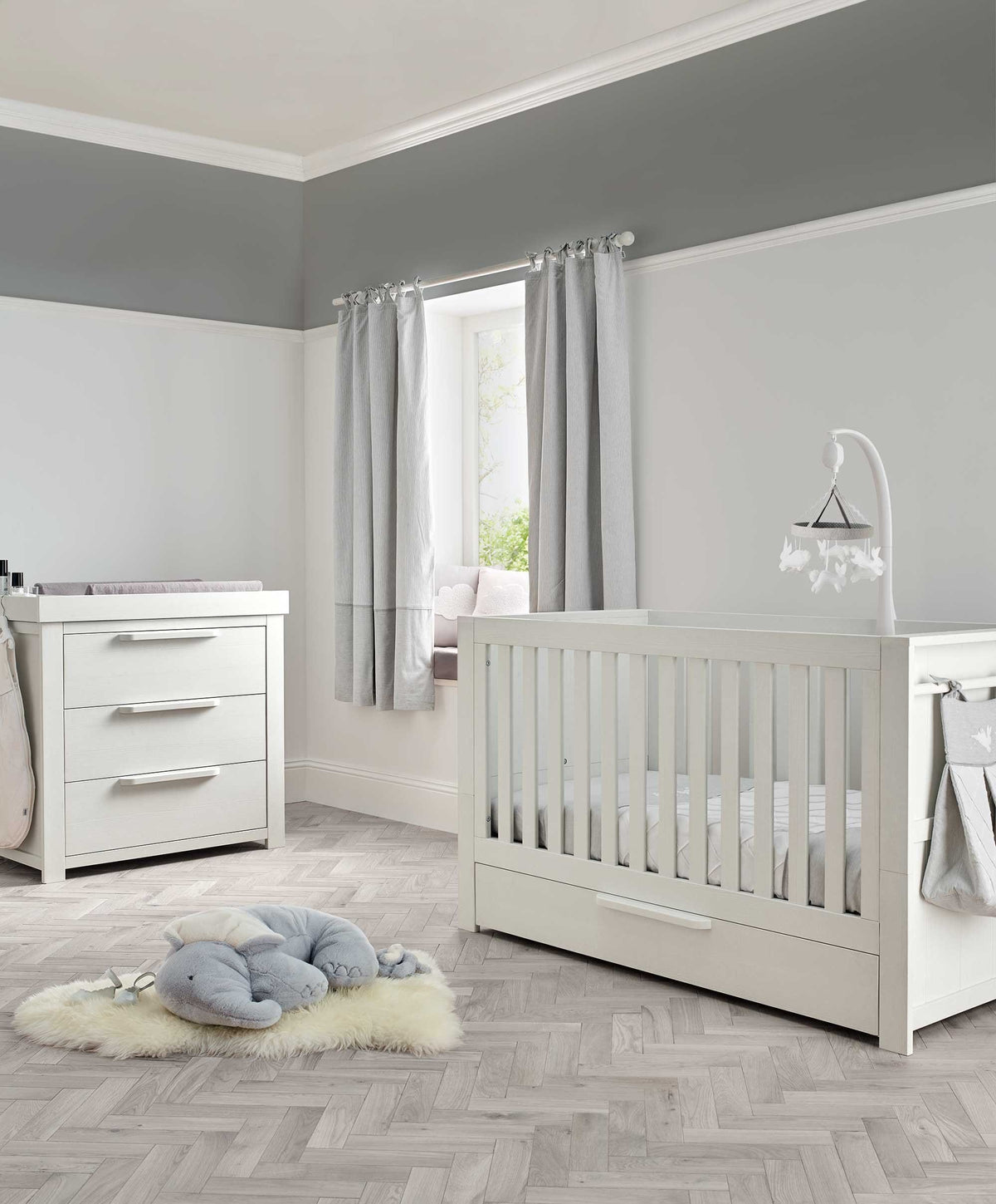 Franklin 2 Piece Cotbed Set White Nursery Furniture Mamas