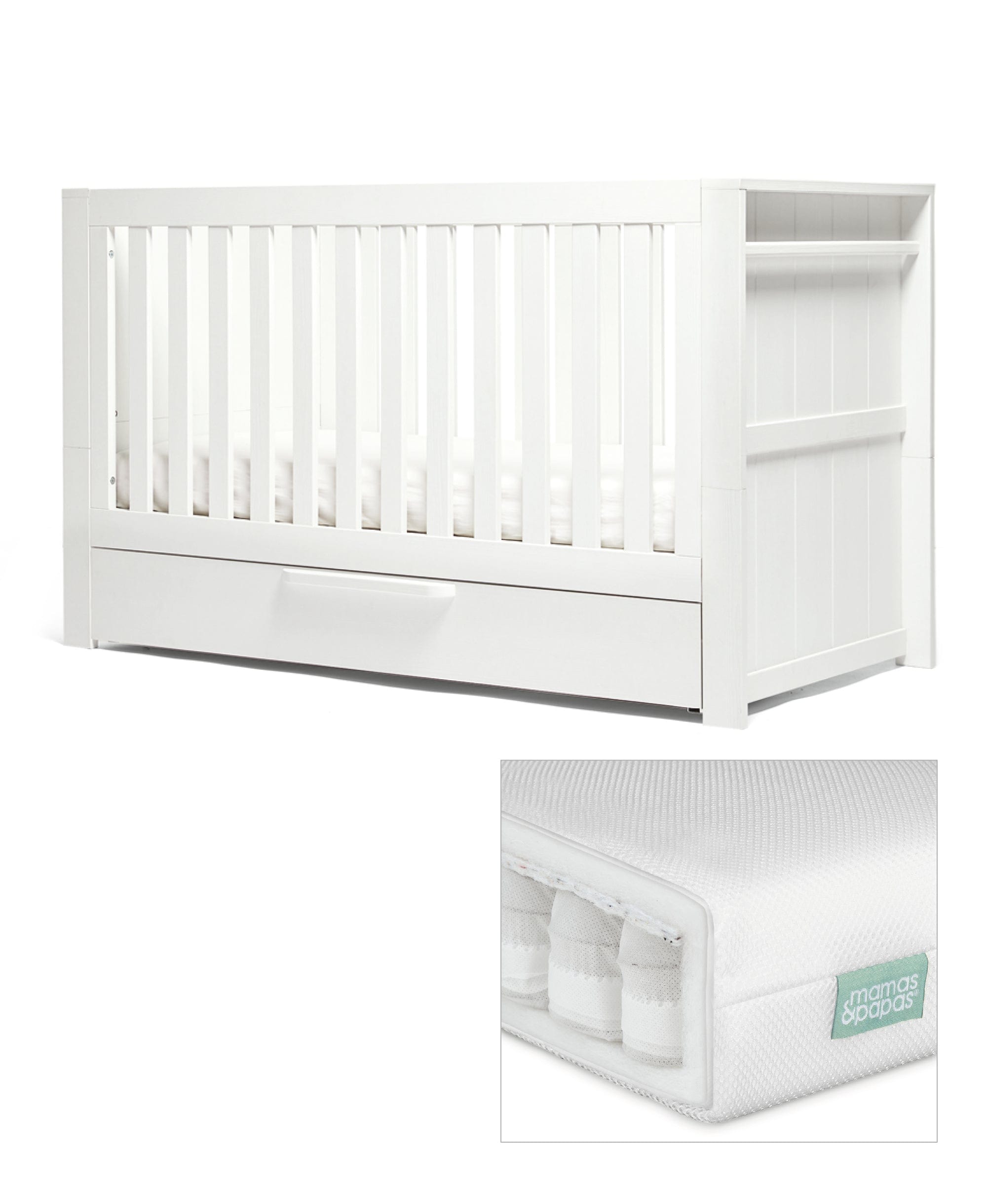 Mamas and papas cot size sale