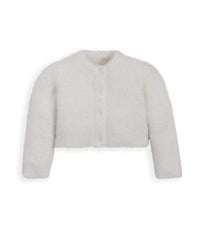 Long white 2024 fuzzy cardigan