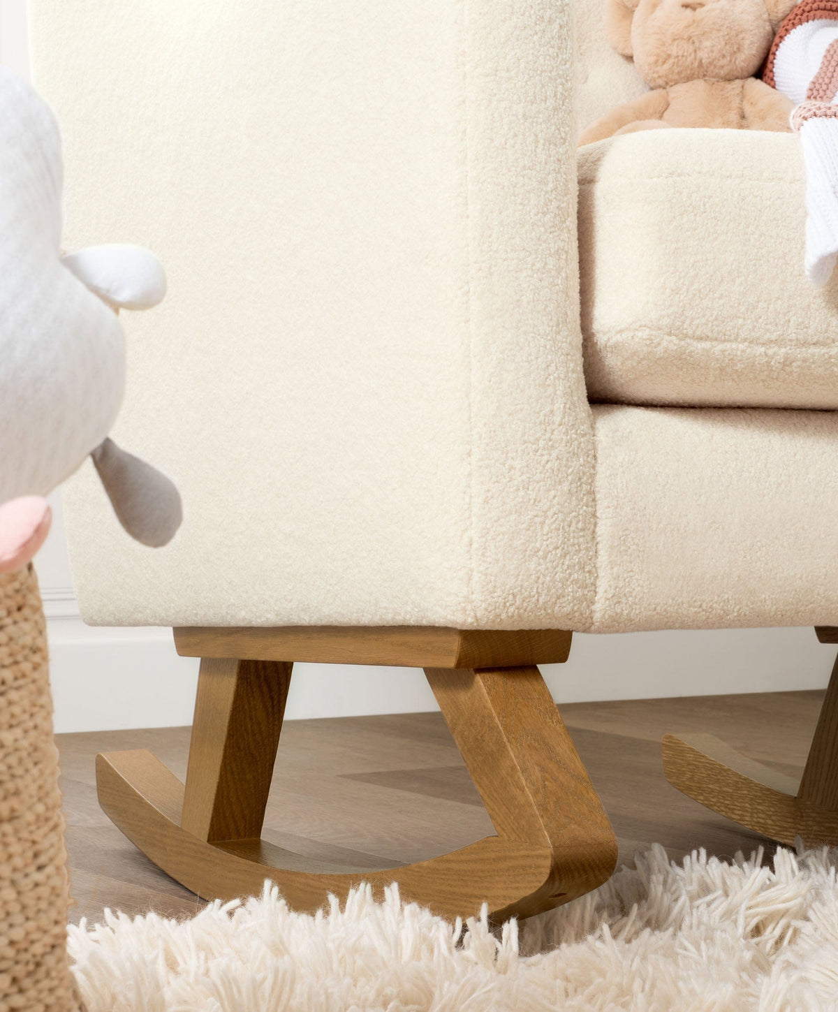 Boucle nursery chair hot sale