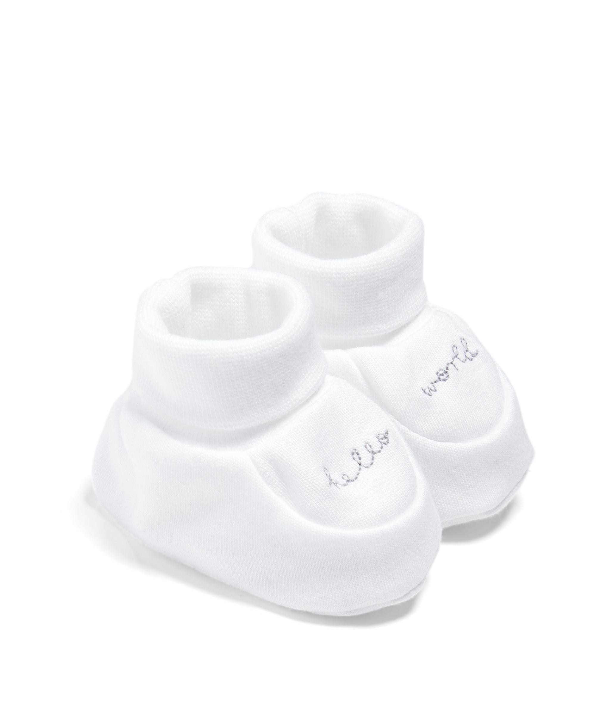 White sale newborn booties