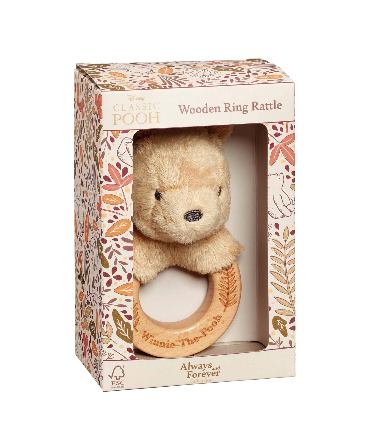 Disney Classic Winnie the Pooh Always and Forever Wooden Ring